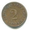 NĚMECKO. 2 Pfennig 1874/C.