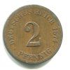 NĚMECKO. 2 Pfennig 1874/F.
