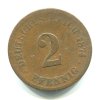 NĚMECKO. 2 Pfennig 1874/G.