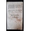 1819.07.25.  Cirkulární nařízení českého gubernia, že taxy za právní a vrchnostenské ouřední jednání mají se v minci bité od 1. září 1819 zapravovati.