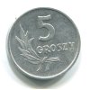POLSKO. 5 groszy 1958