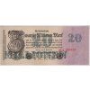 NĚMECKO. 20 Millionen Mark, 25. 7.1923. Ro. 96b. Série 27AF.