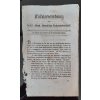 1820.12.29.  Cierkulární nařízení čes. zem. Gubernium pro lékárníky.