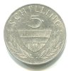 RAKOUSKO. 5 Schilling 1960. Ag.