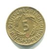NĚMECKO. 5 Reichspfennig 1935/F.