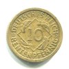 NĚMECKO. 10 Rentenpfennig 1924/F.