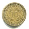 NĚMECKO. 10 Rentenpfennig 1924/J.