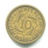 NĚMECKO. 10 Reichspfennig 1924/A.