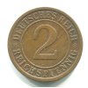 NĚMECKO. 2 Reichspfennig 1925/A.