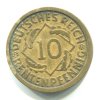 NĚMECKO. 10 Rentenpfennig 1924/J.