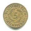 NĚMECKO. 5 Rentenpfennig 1924/A.