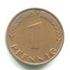 Německo. 1 Pfennig 1972/F.