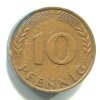 NĚMECKO. 10 Pfennig 1950/D.