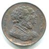 FRANCIE. Ludvík XVIII. Medaile na obnovení sochy Henri VI. v Paříži roku 1817.