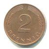 NĚMECKO. 2 Pfennig 1991/J.