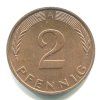 NĚMECKO. 2 Pfennig 1992/A.