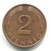 NĚMECKO. 2 Pfennig 1995/G.