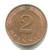 NĚMECKO. 2 Pfennig 1989/D.