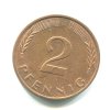 NĚMECKO. 2 Pfennig 1986/J.
