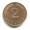 NĚMECKO. 2 Pfennig 1986/F.