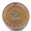 NĚMECKO. 2 Pfennig 1985/D.