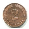 NĚMECKO. 2 Pfennig 1983/J.