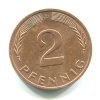 NĚMECKO. 2 Pfennig 1983/D.