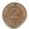 NĚMECKO. 2 Pfennig 1982/J.