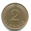 NĚMECKO. 2 Pfennig 1962/D.