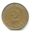 NĚMECKO. 2 Pfennig 1961/G.