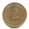 NĚMECKO. 2 Pfennig 1950/D.