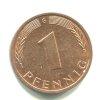 NĚMECKO. 1 Pfennig 1994/G