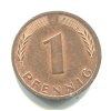 NĚMECKO. 1 Pfennig 1991/J