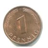 NĚMECKO. 1 Pfennig 1991/D