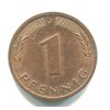 NĚMECKO. 1 Pfennig 1990/J