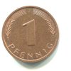 NĚMECKO. 1 Pfennig 1989/J