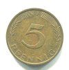 NĚMECKO. 5 Pfennig 1972/J
