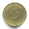 NĚMECKO. 5 Pfennig 1972/D