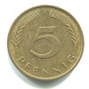 NĚMECKO. 5 Pfennig 1977/J