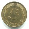 NĚMECKO. 5 Pfennig 1991/D