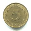NĚMECKO. 5 Pfennig 1982/G