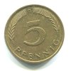 NĚMECKO. 5 Pfennig 1987/D