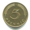 NĚMECKO. 5 Pfennig 1984/F