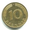 NĚMECKO. 10 pfennig 1985/F.