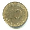 NĚMECKO. 10 Pfennig 1982/F