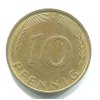 NĚMECKO. 10 Pfennig 1981/F