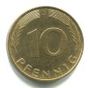 NĚMECKO. 10 Pfennig 1989/J