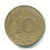 NĚMECKO. 10 Pfennig 1989/F