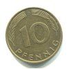 NĚMECKO. 10 Pfennig 1989/D