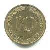 NĚMECKO. 10 Pfennig 1988/J
